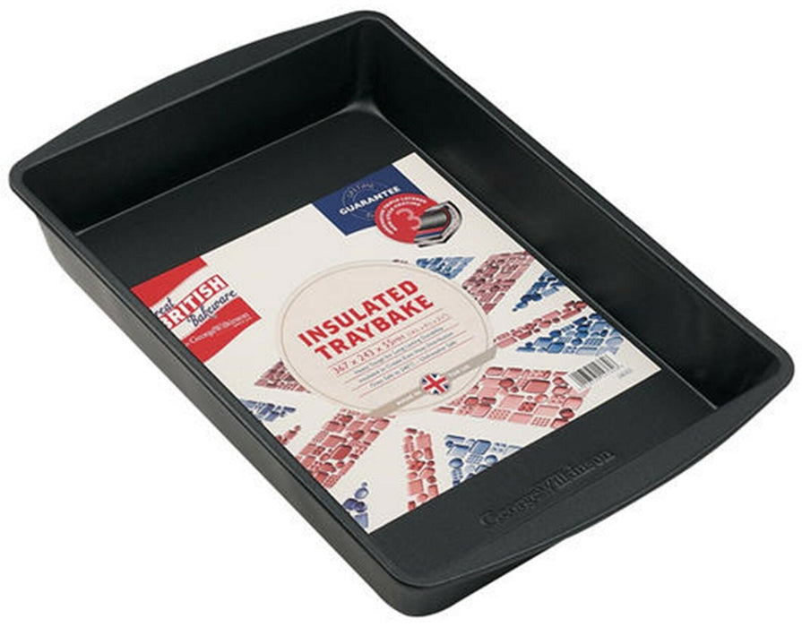 Great British Bakeware Insulated Tray Bake Non Stick Lasagne Bake Tray
