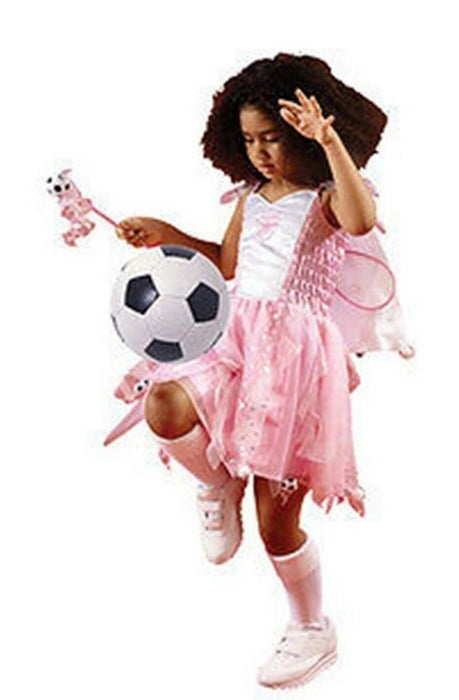 Girls Fancy Dress Arsenal Football Kit Fairy Pink Christmas Costume 3-4yrs