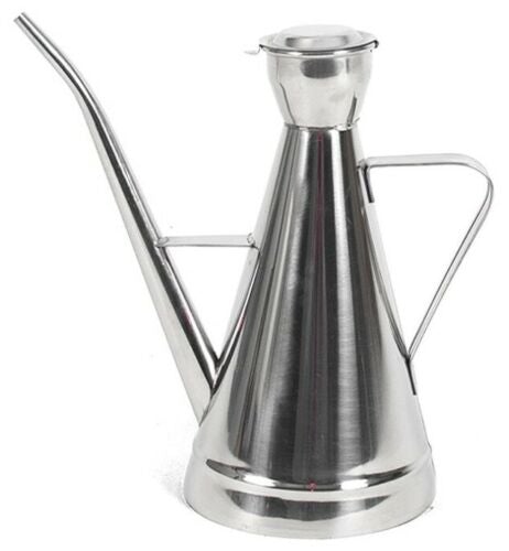 Stainless Steel Pouring Bottle 350ml Oil Dispenser Seasonings Bottle Vinegar