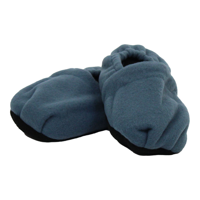 Rammento Unisex Microwave Heated Slippers in Blue Shoe Size 4-6 Feet Warmers