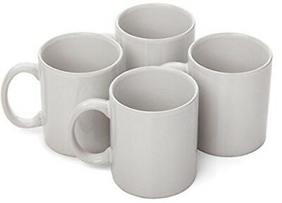 Set of 4 White Coffee Mugs In Presentation Pack Dishwasher & Microwave safe