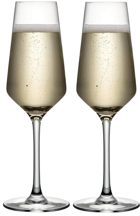 Champagne Flutes Set Of 4 Crystal Prosecco Glasses Tall Wine Glasses 23cl