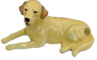 John Beswick JBD54 Labrador Dog - Golden Retriever Lying  ceramic figurines