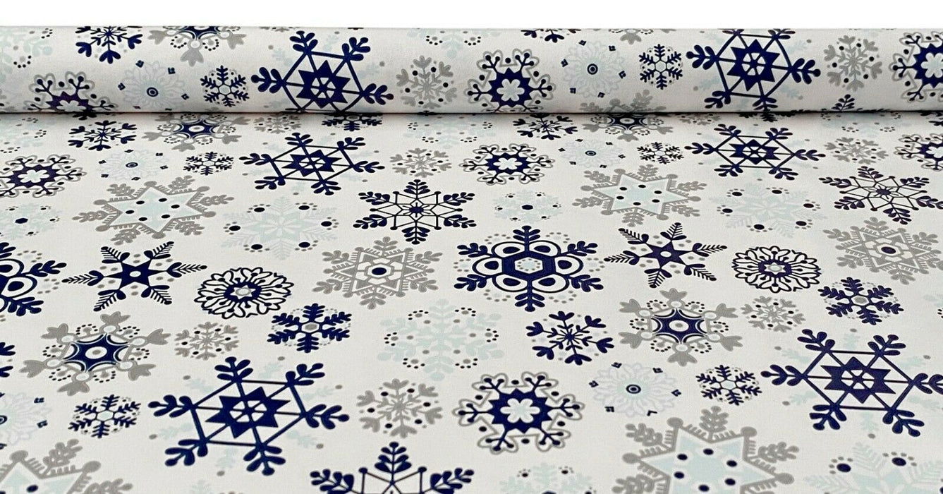 Christmas Wrapping Paper 6 Rolls 12m Festive Holiday Gift Wrap Snowflake Design
