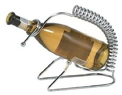 Chrome Wine Bottle Holder- Enhance your table with this metal Wine Holder