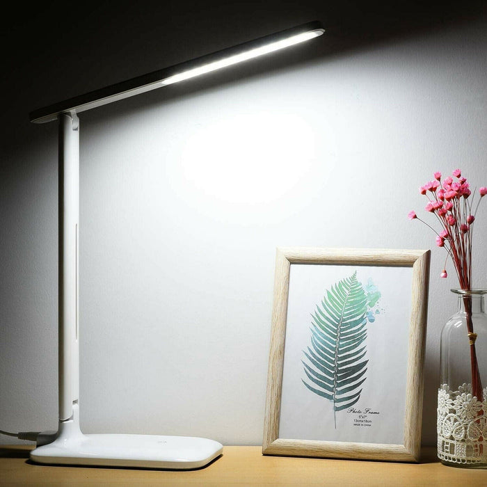 LED Desk Lamp Touch Control Foldable Bedside Table Lamp Dimmable Study Light