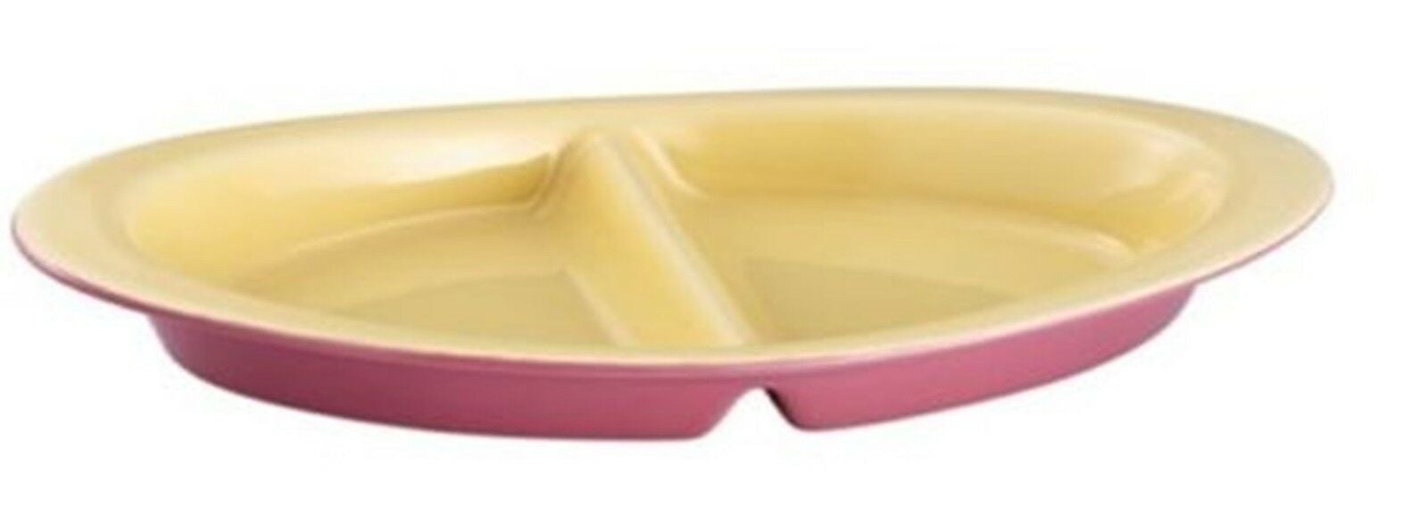 Bergner BG-1801041-PC Dolce Pink Stoneware Oven Baking Divider Dish Serving Dish