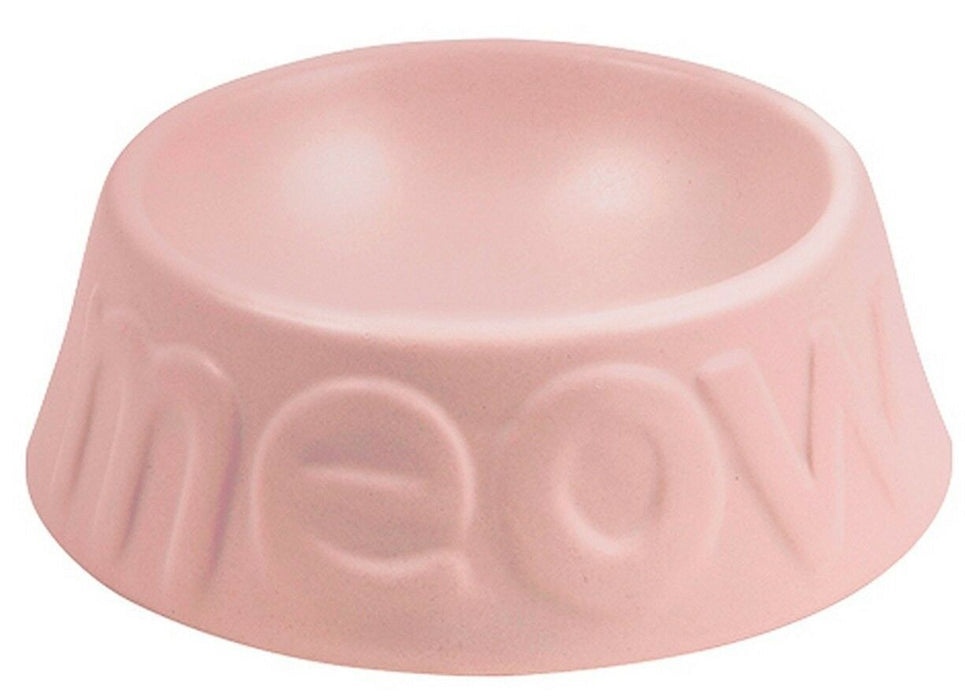 Ancol Ceramic Pink Cat Bowl Cat Feeding Bowl for water or food Sturdy Design