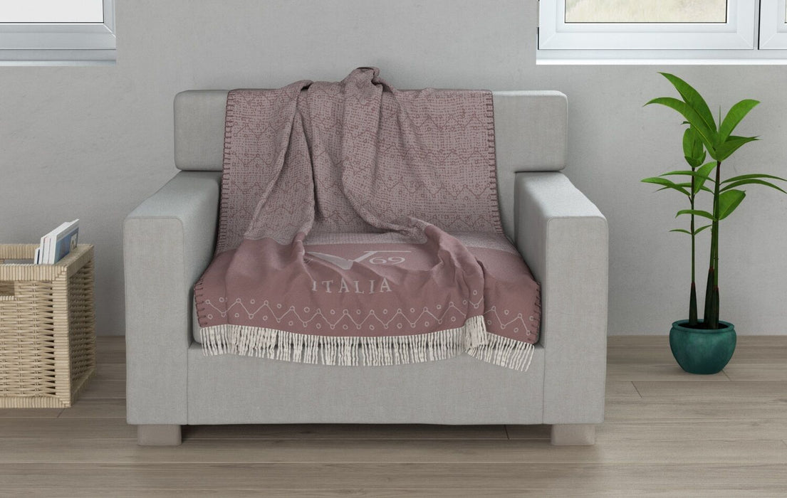 Versace 19.69 Plaid Rose Sofa Throw Bed Throw 130 x 170cm VC-0023