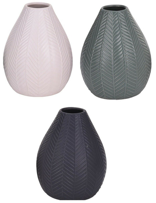 14cm Tall Ball Shaped Textured Ceramic Flower Vase Unique Design