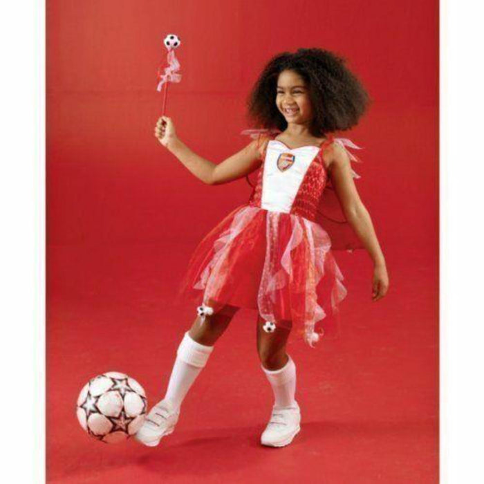 Girls Fancy Dress Arsenal Football Fairy Christmas Costume Cape size 2-3 Yrs