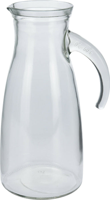 1 Litre Glass Jug With Spout. Juice Water Wine Carafe Jug