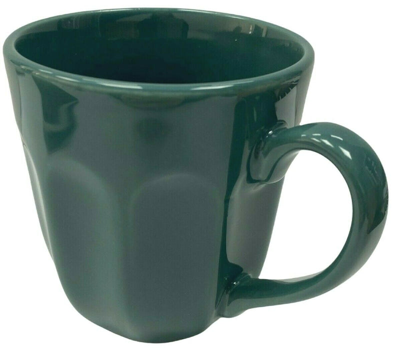 Set Of 4 Large Ceramic Mugs Blue Tea Coffee Mugs Cappuccino Cups 325ml