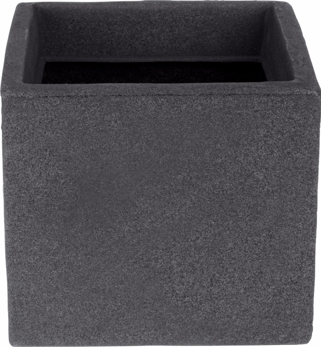 Cube Planters Plant Pot Charcoal Stone 20cm Square Windowbox Indoor Outdoor
