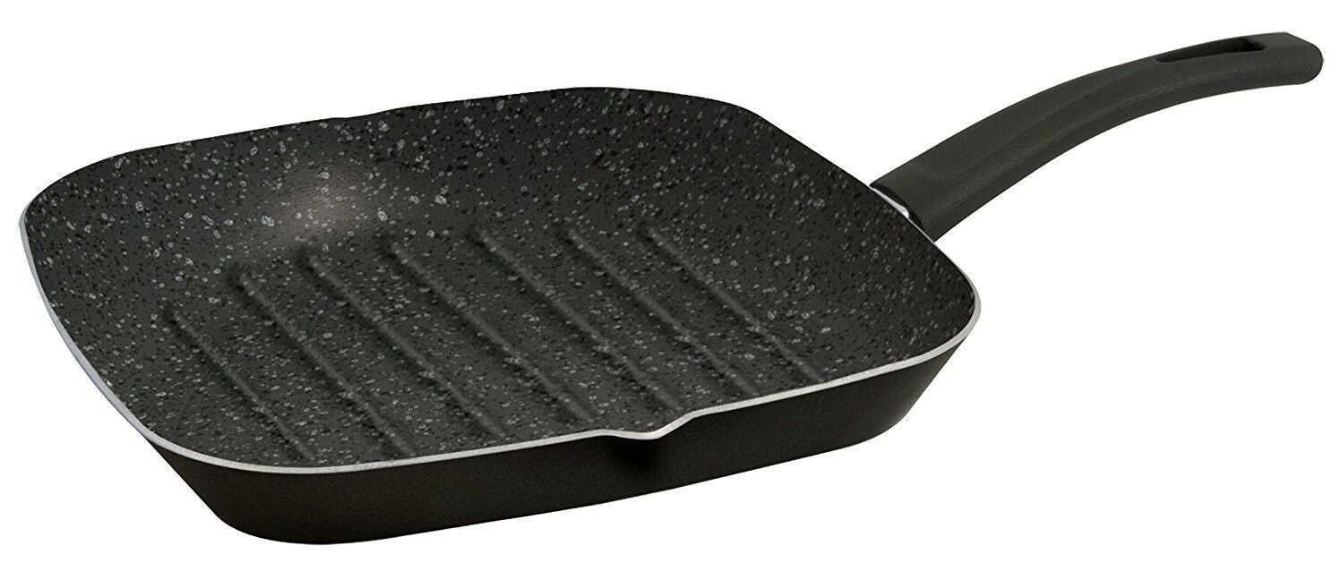 Bergner Gourmet 28cm Square Frying Grill Pan Non Stick, Whitford Induction