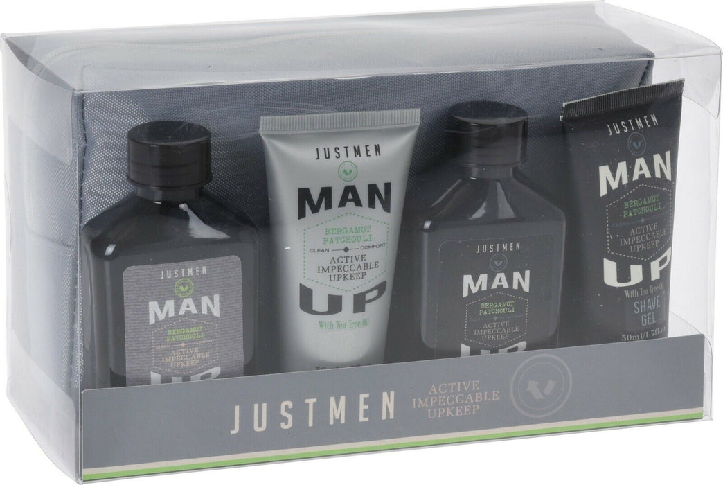 5 Piece Mens Toiletry Travel Set With Toiletry Bag Shaving Gel Gift Set Soap