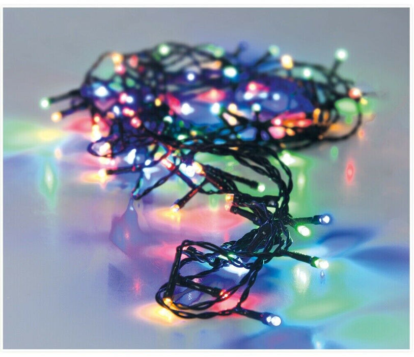 96 Multi Coloured Led Christmas Fairy String Lights Indoor Outdoor Battery