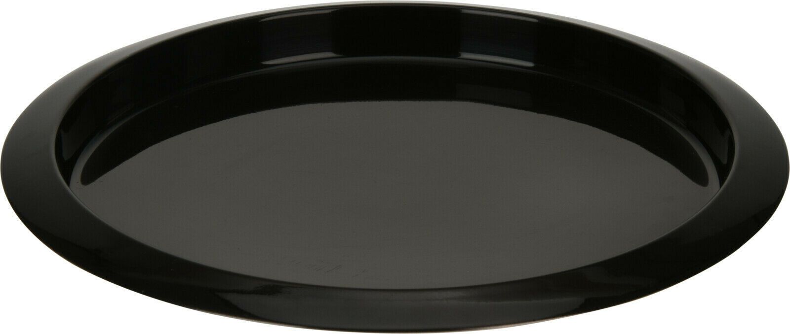 Large 35cm Round Serving Tray Stainless Steel Black Serving Tray