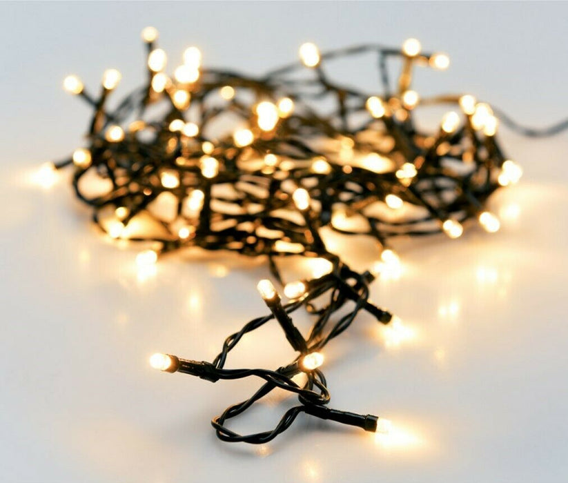 String Fairy Lights - 96 White LED Lights Garden Lounge Christmas Wedding Party