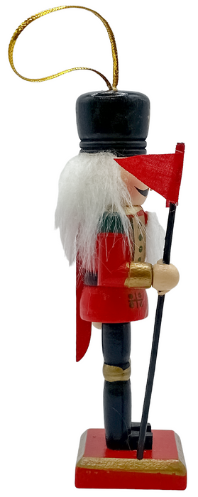 Christmas Shoppe Set of 2 12cm Nutcracker Soldier Tree Ornaments Wooden Christmas Decor