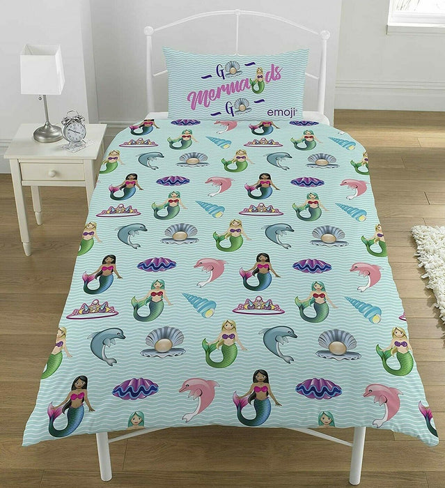 Emoji Design Bedding Set Single Duvet Cover & Pillowcase Set Childrens Bedding