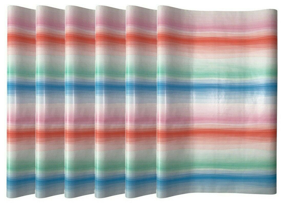 Multi Coloured Wrapping Paper 6 Rolls 12m Of Gradient Design Gift Wrap Paper