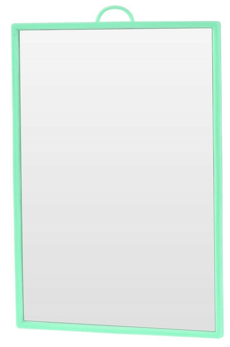 Rectangle Compact Travel Makeup Mirror Bright Colours 17 x 12cm Shaving Mirror