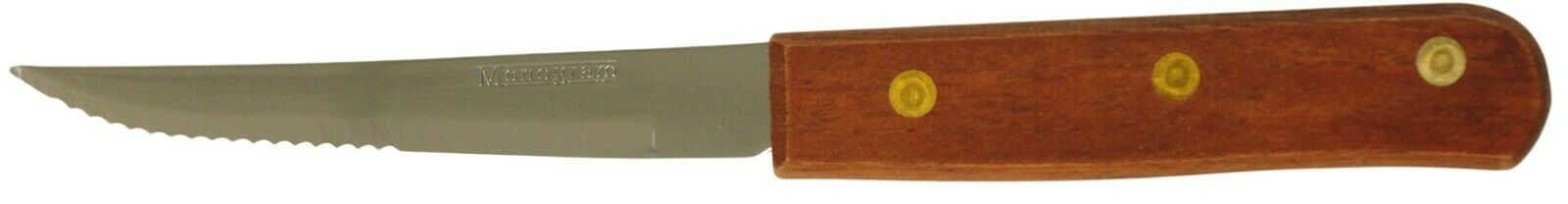 Acacia Wood Handle Set Of 8 Steak Knives & Forks Wooden Handles Serrated