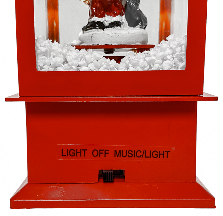 Musical Christmas Lantern With 8 Festive Tunes LED Light Up Santa Xmas Ornament
