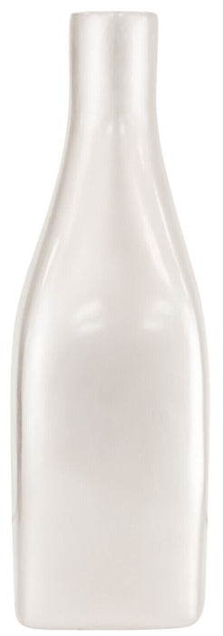 36cm Ceramic Flower Vase Decorative Bottle Neck Vase White Pearlized Finish