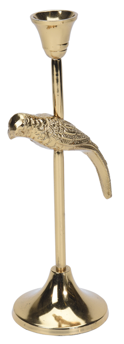 28cm Tall Gold Candle Stick Original Unique Gold Candle Holder Wild Birds