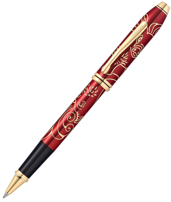 Cross 2019 Year of the Pig Special Edition Rollerball Pen Black Ink 23KT Gold