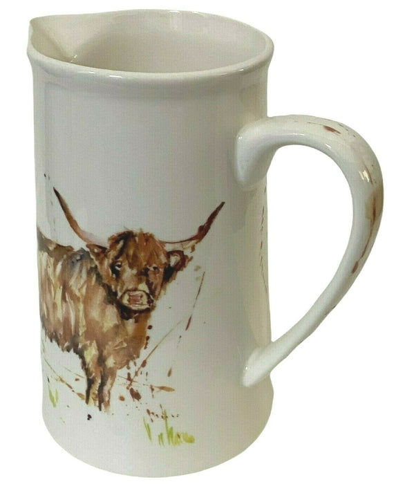 Leonardo Collection Fine China Cow Design 600ml Jug Country Life Tea Milk Jug
