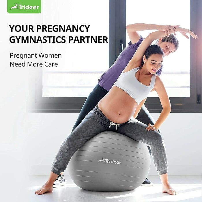 Trideer Extra Thick Yoga Ball 75cm Anti Burst Pilates Fitness Pregnancy Ball