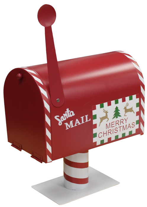 28cm Santa Mailbox/Post Box Vintage Freestanding Christmas Decoration