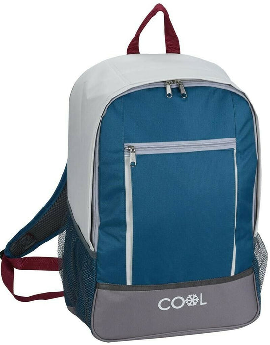 Large Insulated Backpack 20L Blue Cooler Bag Rucksack Picnic Camping Bag
