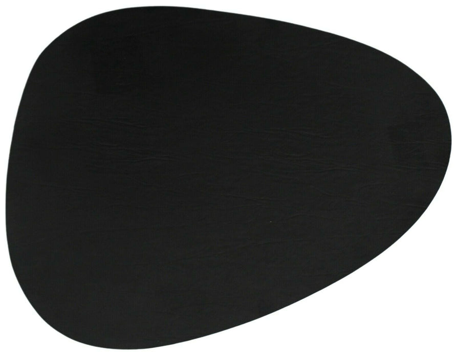 Leather Placemats Set Of 4 Black Large Leather Placemats 40cm x 30cm