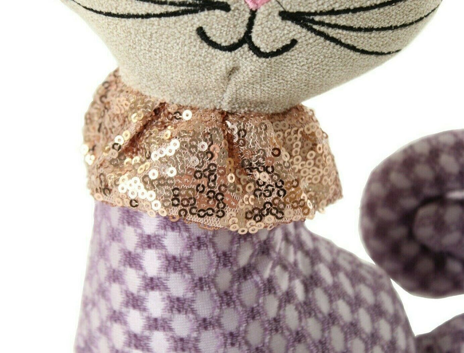 Cat Door Stop Fabric Heavyweight Animal DoorStop Floor Door Stopper Wedge Jammer