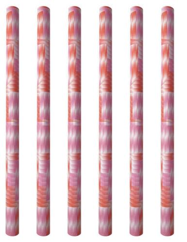Pink Shape Design Wrapping Paper 6 Rolls 12m Of Gradient Design Gift Wrap Paper