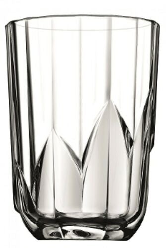 Set of 6 Elegant Cut Glass Tumblers 220ml Capacity Juice Tumblers Whisky Glass